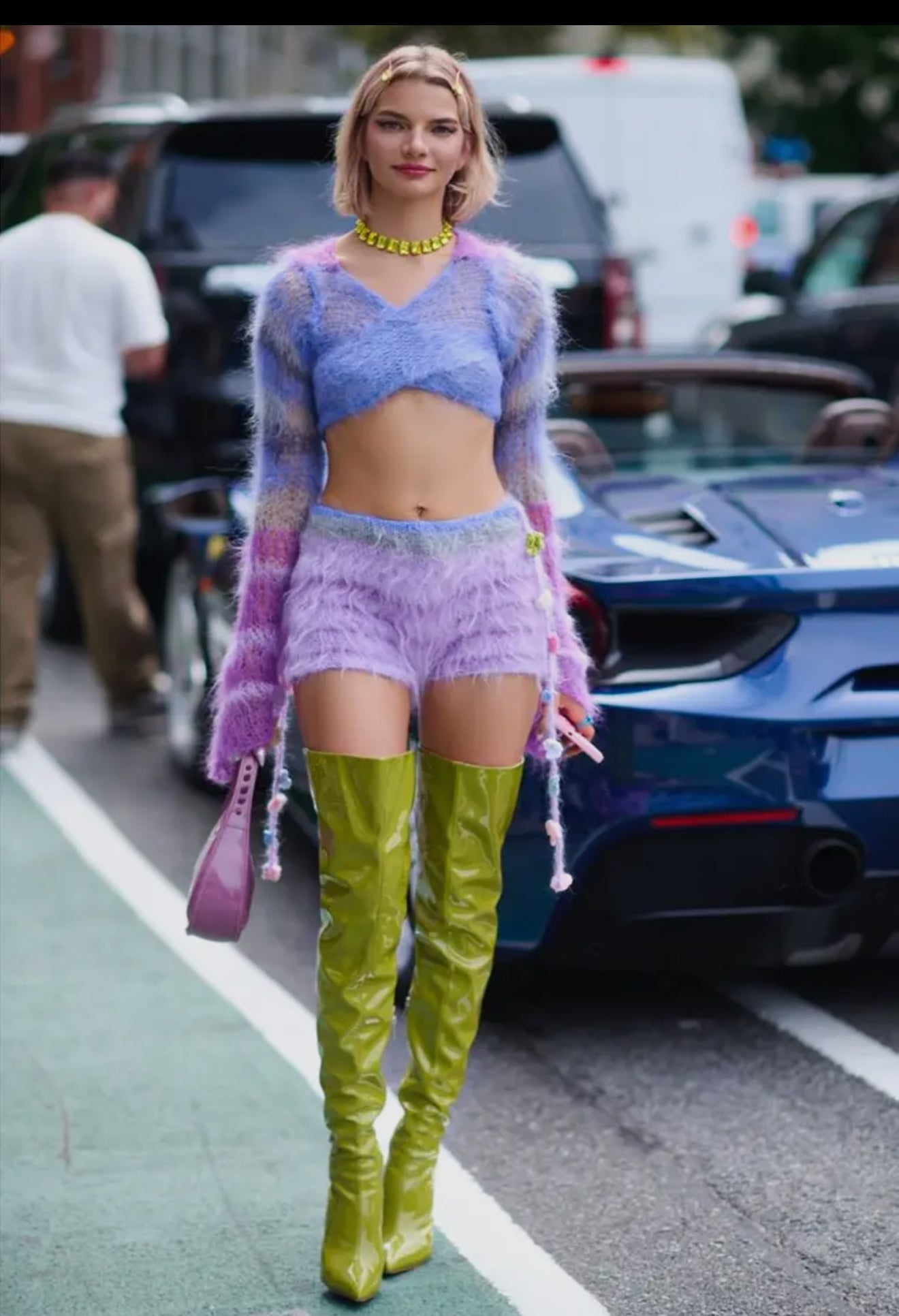 Eclectic Knee Boot Neon Green