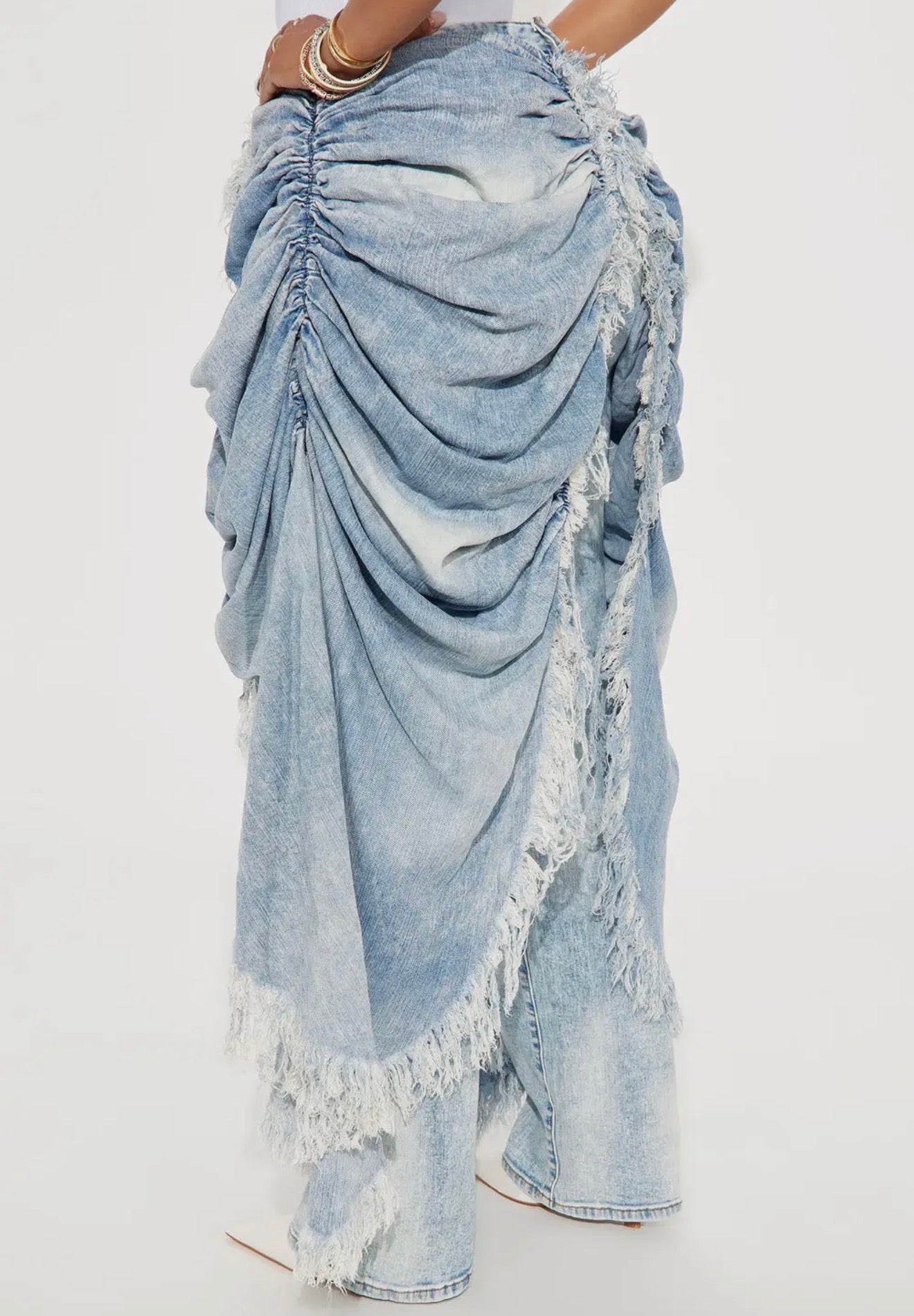 Blue Drapery Jeans