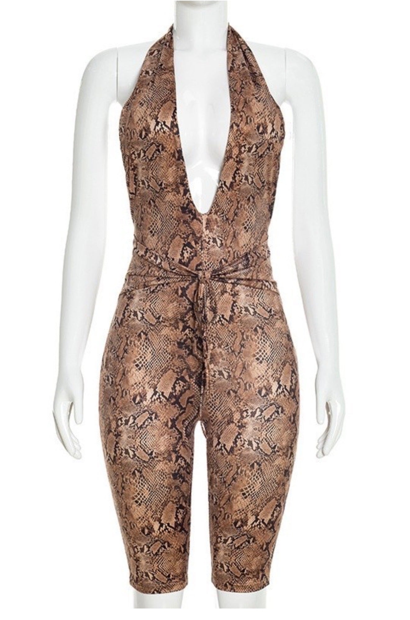Foxy Brown V Neck Romper