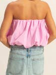 Pretty In Pink Strapless Crop Top