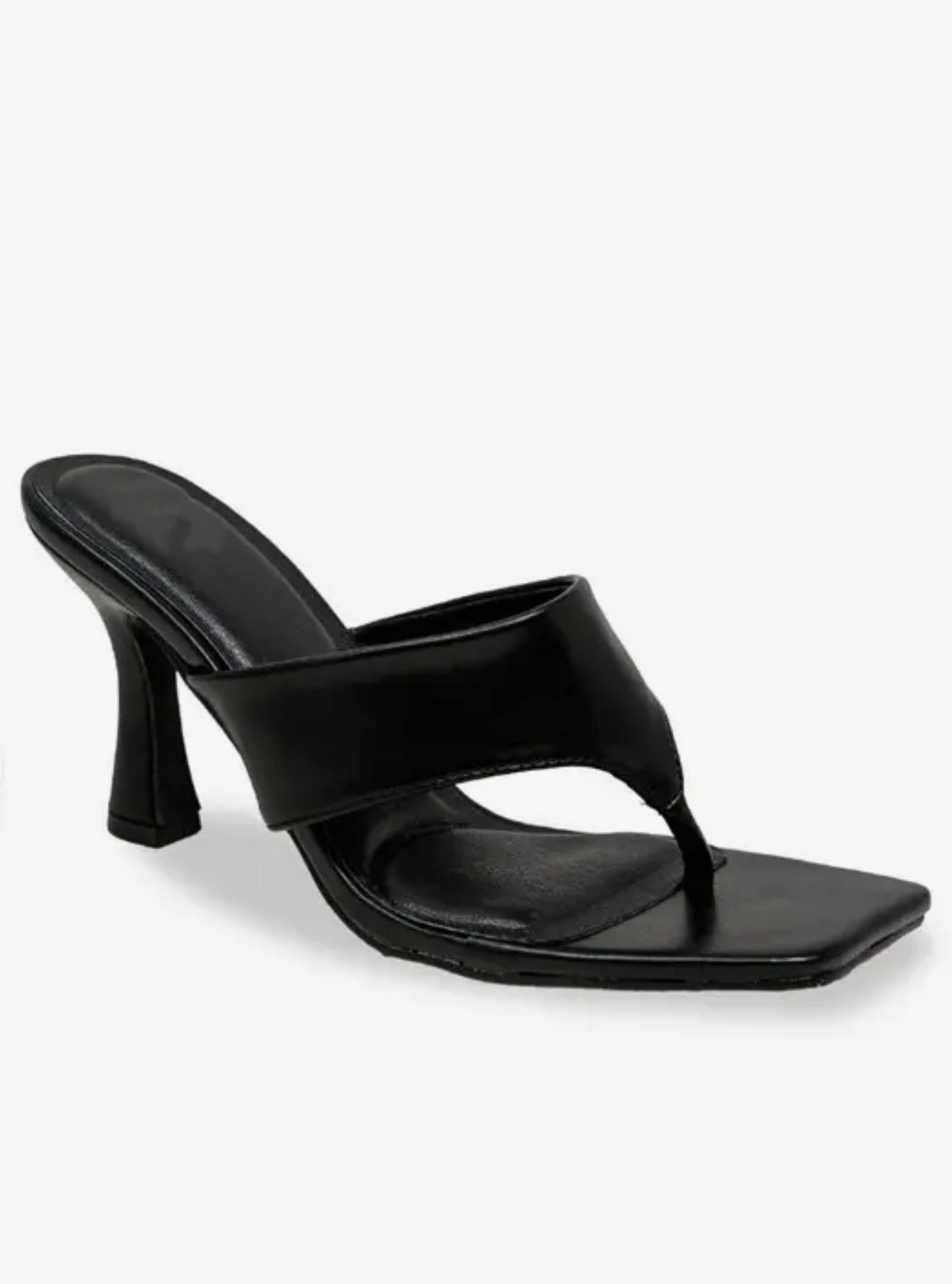 Dripped in Black Sandal Heels
