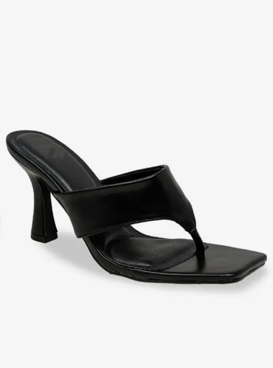 Dripped in Black Sandal Heels