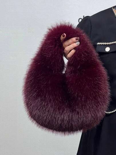 Oh So Dainty Burgundy Faux Handbag