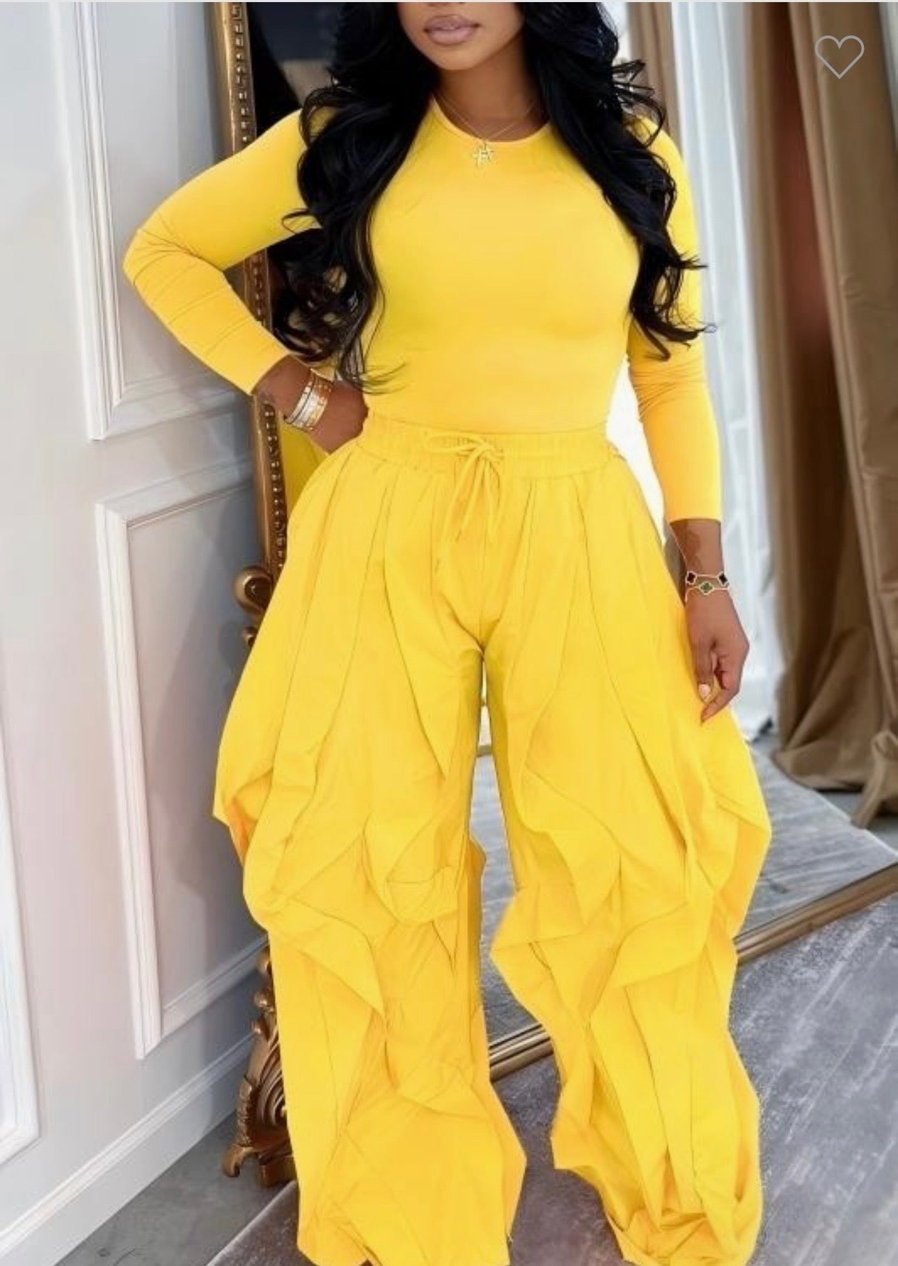 Hello Yellow Two Piece Sweatsuit