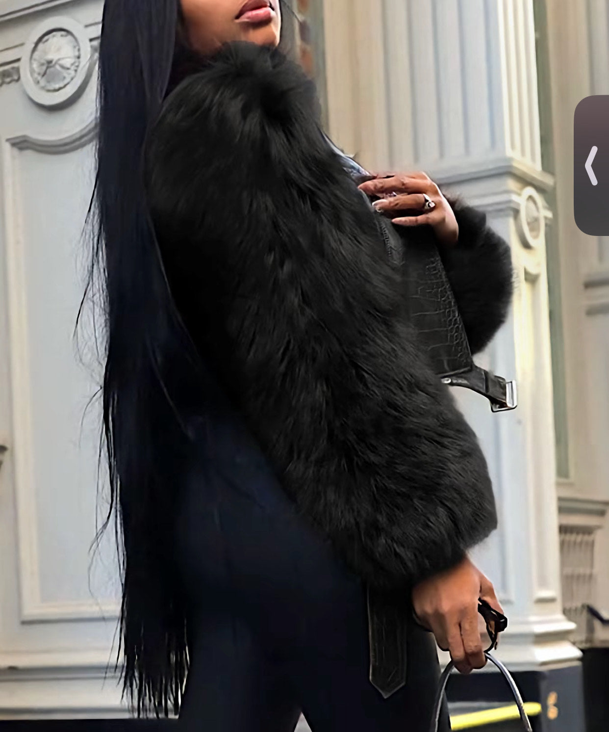 Life Of the Party Faux Fur Leather Jacket