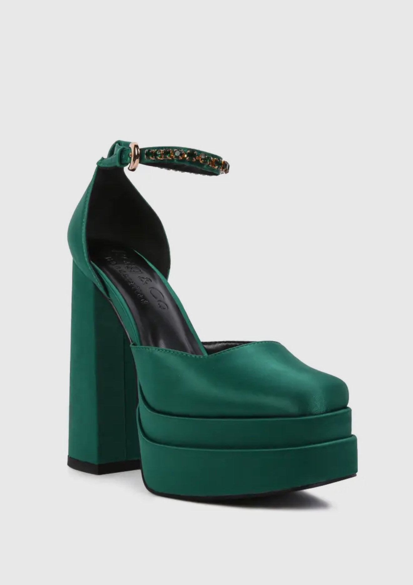 Martini Green Sky High Platform Heels