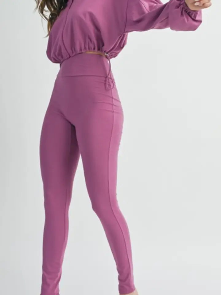 Mauve Girly Yoga Set