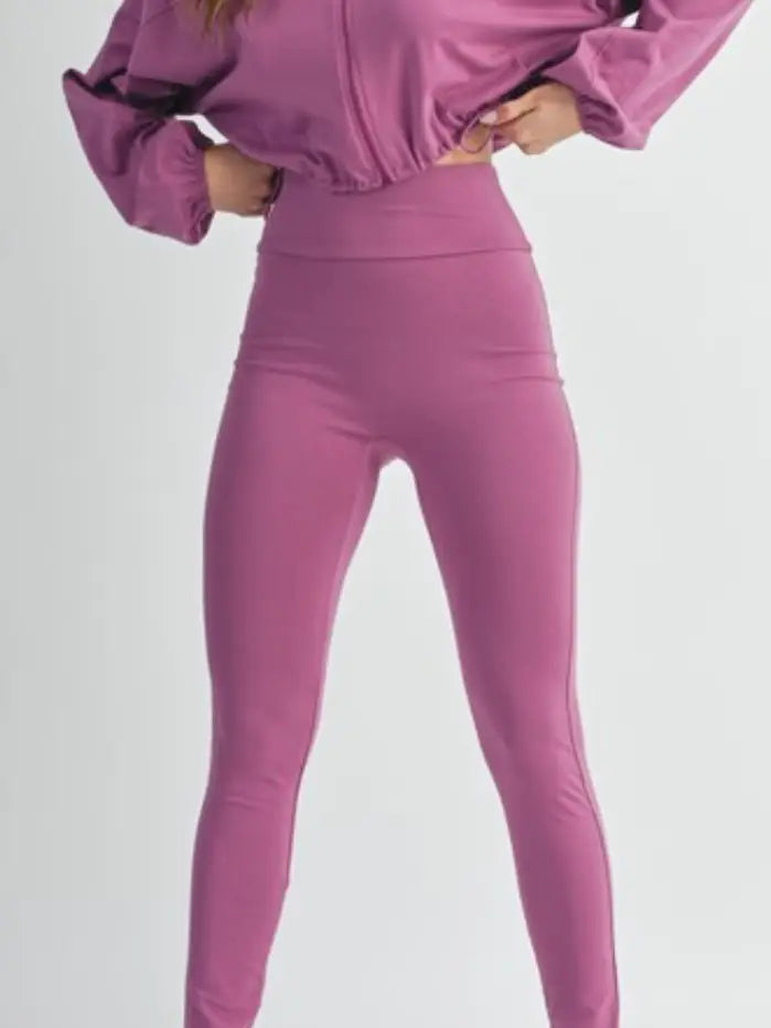 Mauve Girly Yoga Set