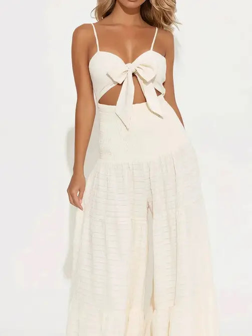 Montego Bay Cream Jumpsuit