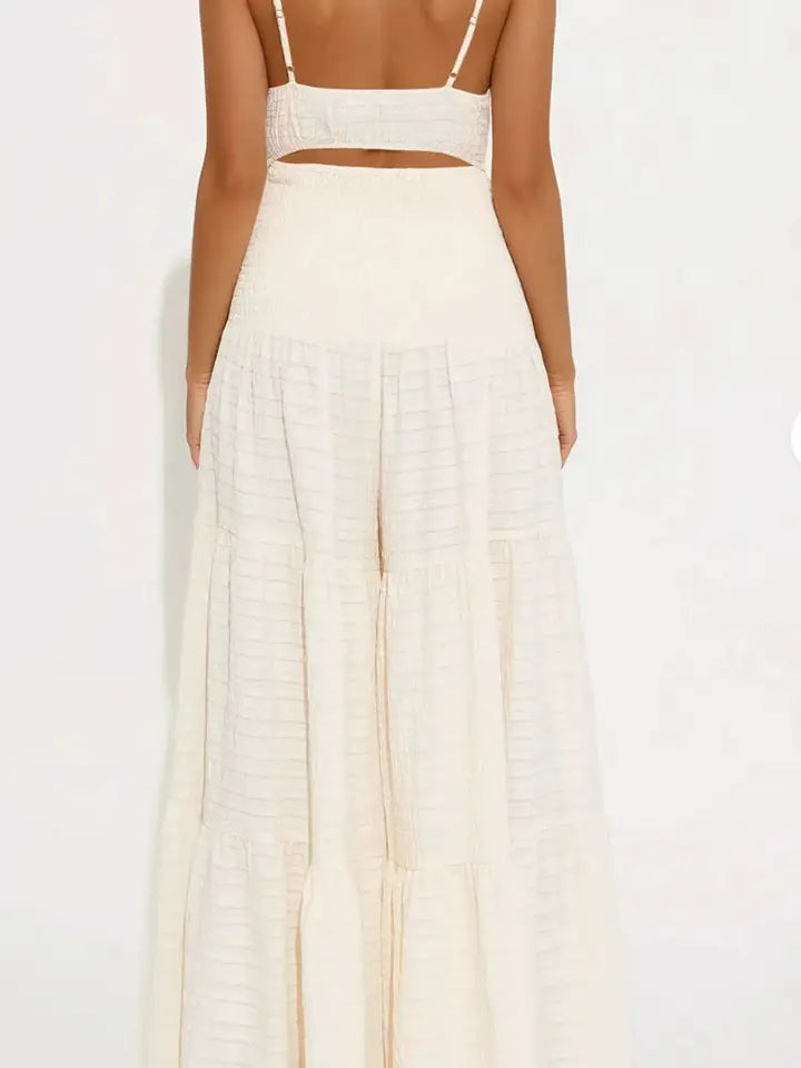 Montego Bay Cream Jumpsuit