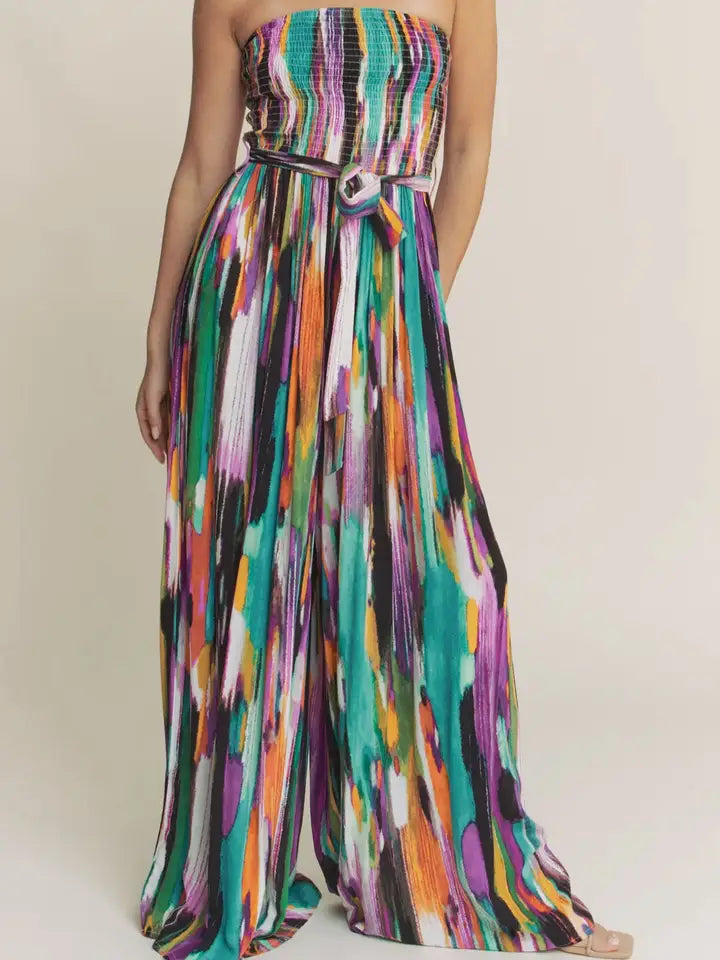 Smoked Tube Jumpsuit