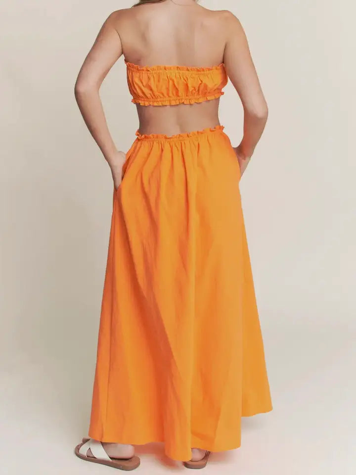 Orange Juice Jones Cutout Dress