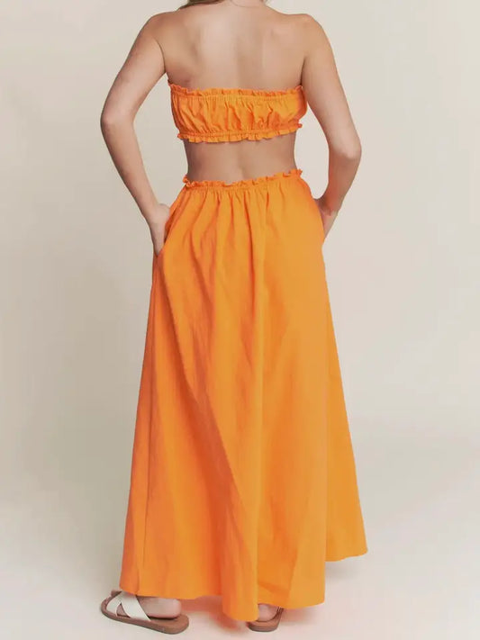 Orange Juice Jones Cutout Dress
