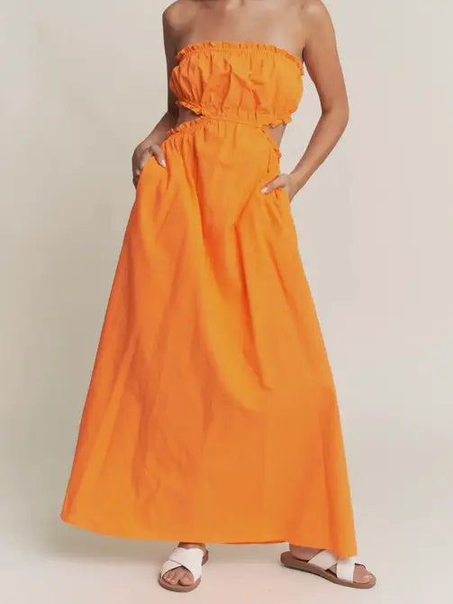 Orange Juice Jones Cutout Dress