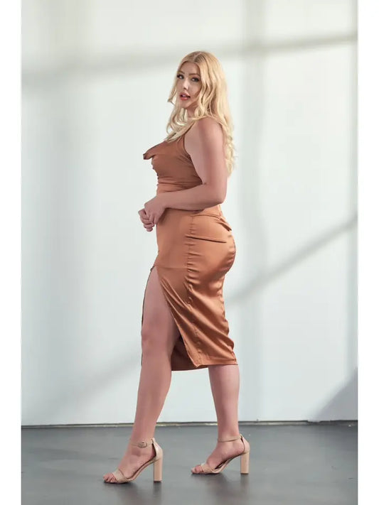 Satin Stretch Dress