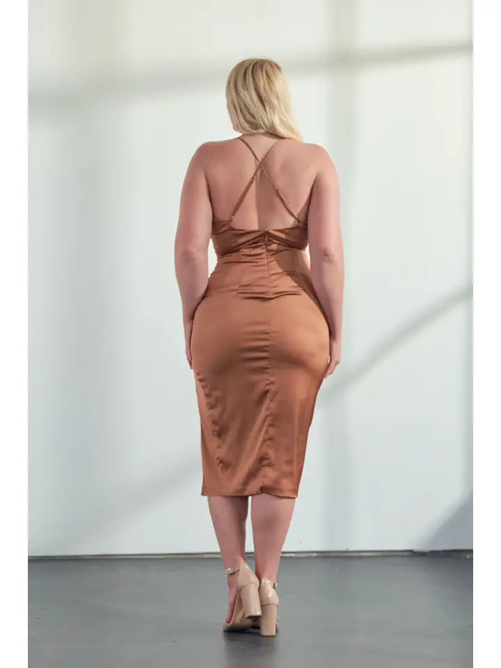 Satin Stretch Dress