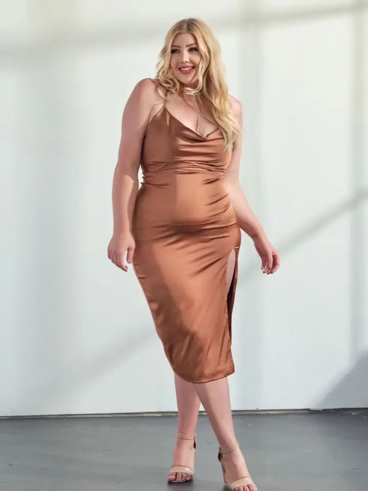 Satin Stretch Dress
